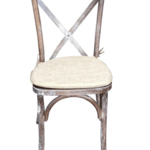 CROSS BACK CHAIR - Rustic Lime Oak