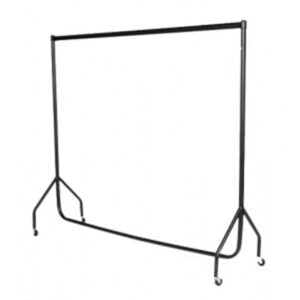 COAT RAIL & 40 HANGERS