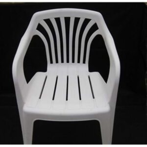GARDEN CHAIR WHITE PLASTIC
